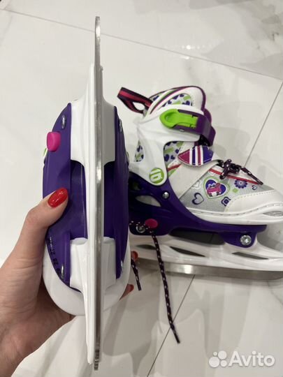 Коньки детские раздвижные 26-29