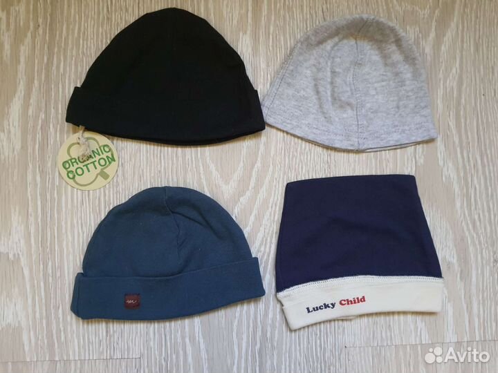 Детские шапочки, чепчики 0-36 мес