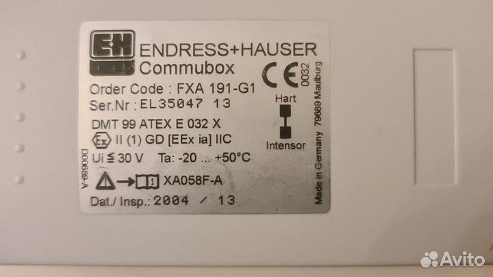 Искробезопасный интерфейс Endress+H Hart-RS232