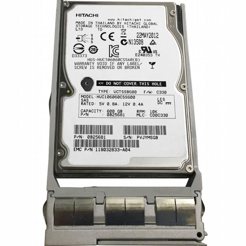 [0B25681] Жесткий Диск Emc 600gb 0b25681 118032833-A04 Sas