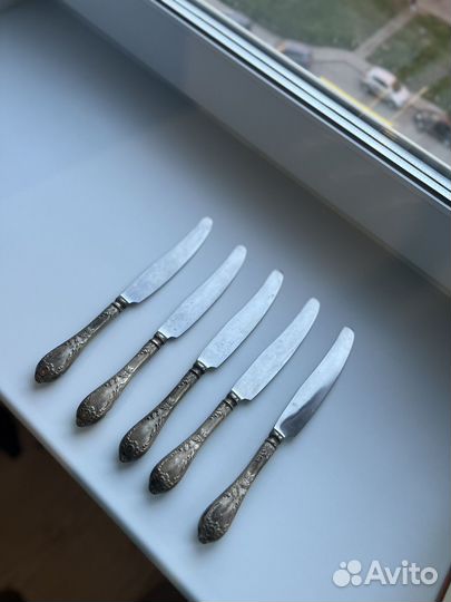 Набор серебрянных ножей