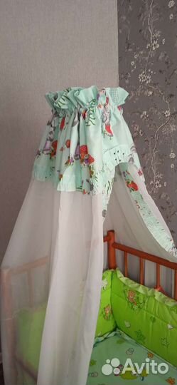 Балдахин на детскую кроватку с держателем