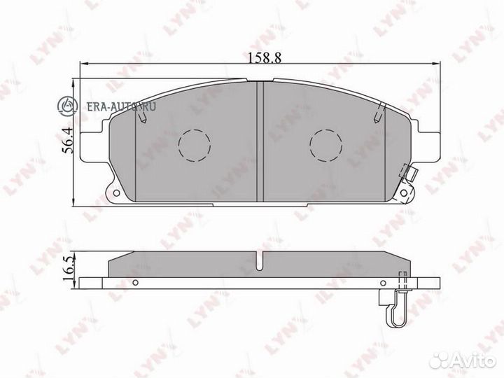 Lynxauto BD-5704 Колодки тормозные передние подход