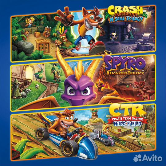 Crash + Spyro Triple Play Bundle PS4 PS5