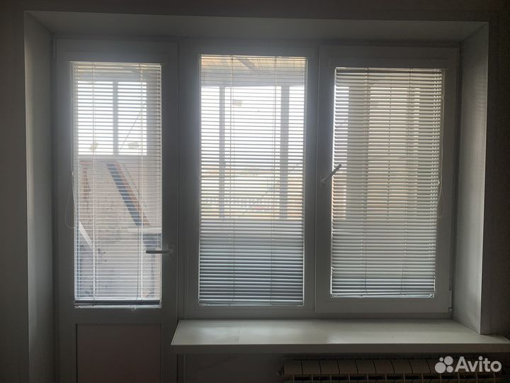 Жалюзи горизонтальные алюминиевые б/у
