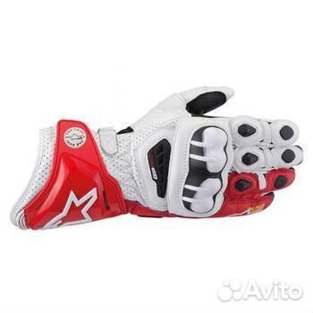 Перчатки Alpinestars GP-PRO 2013 бело-красные (L)