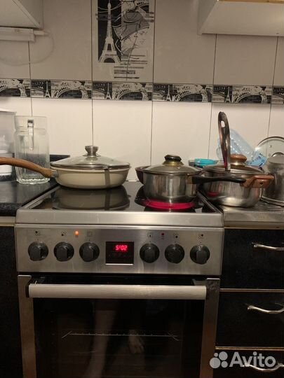 Электро плита горение