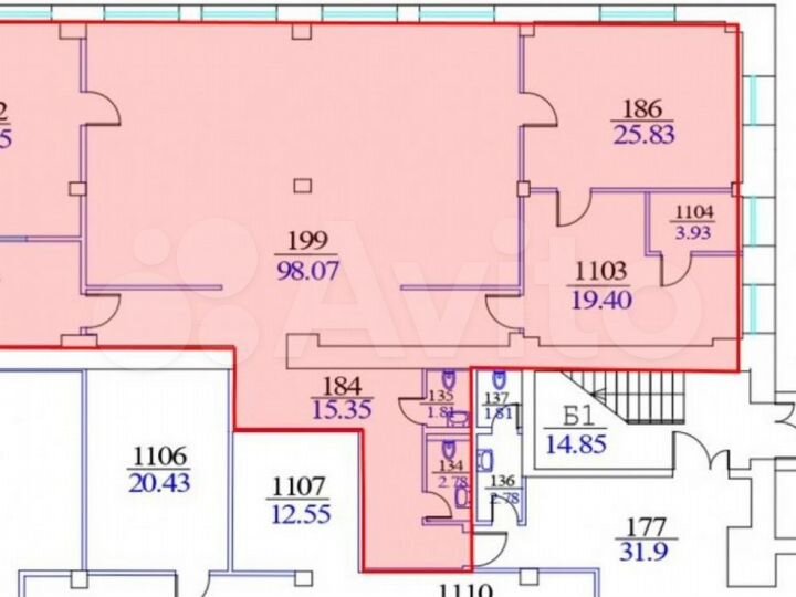 Сдам офисное помещение, 237.62 м²