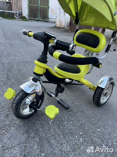 Детский велосипед трехколесный с ручкой