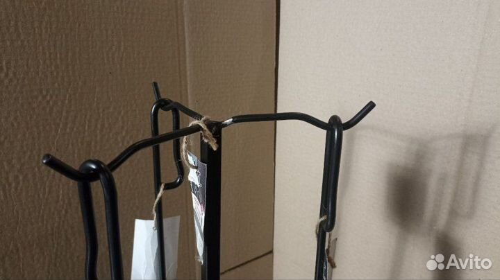 Каминный набор совок, кочерга, щетка на подставке