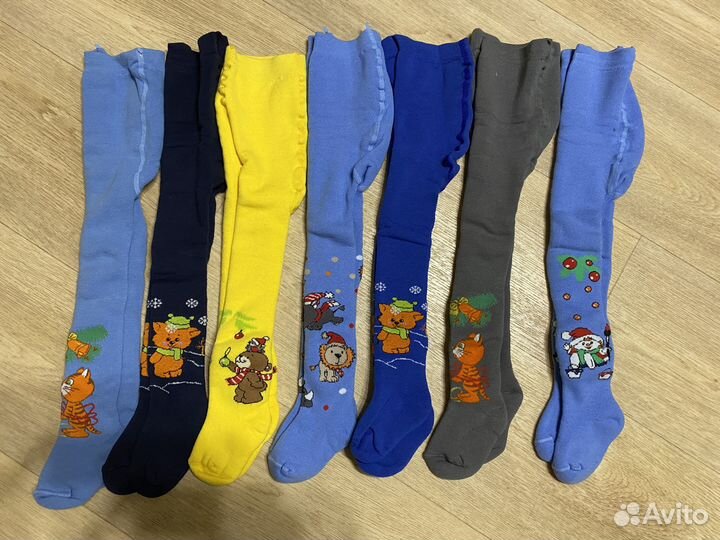 Новые колготки, комплекты, маечки,трусики 86-92 см