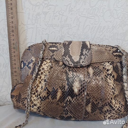 Сумка из кожи питона новая