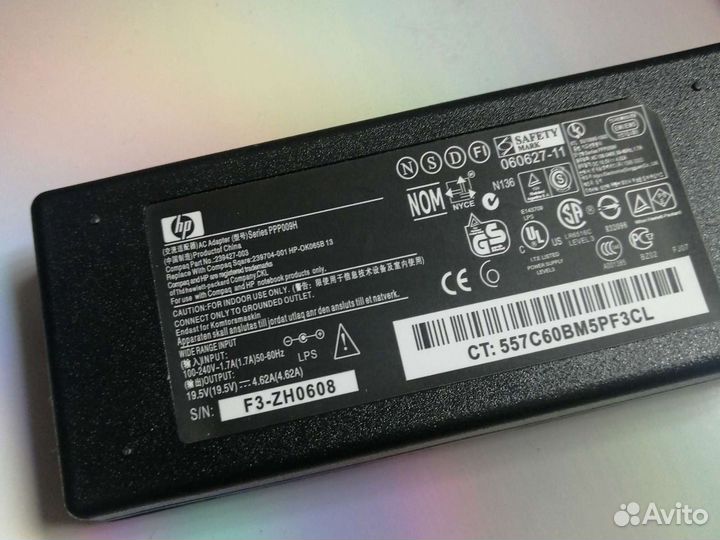 Блок питания для ноутбука hp