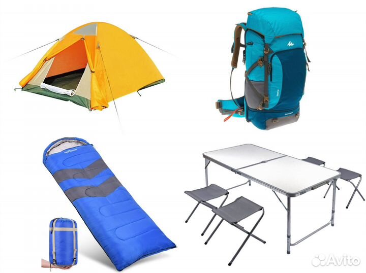 Аренда палатки, спального мешка, матраса