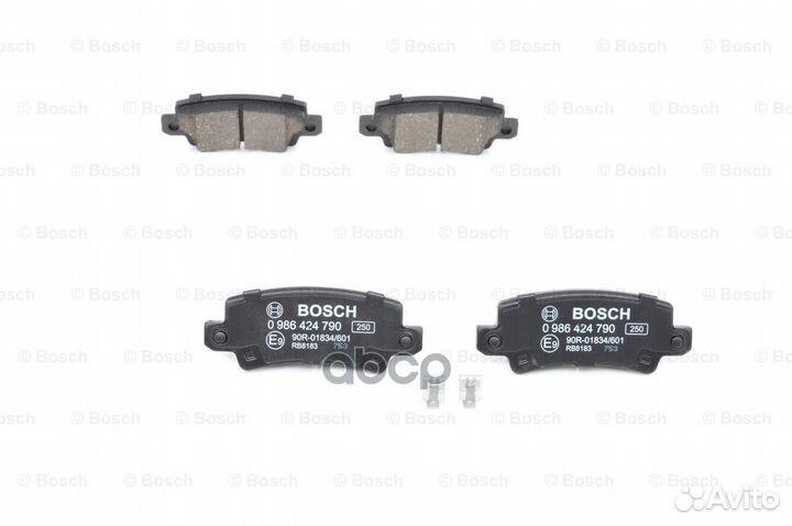 Колодки тормозные дисковые зад 0986424790 B