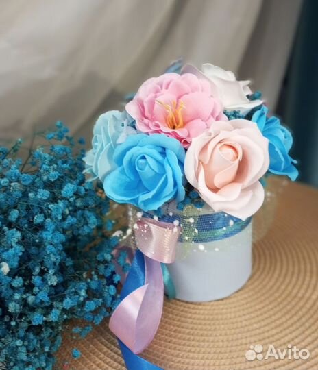 Букеты боксы розы цветы подарки