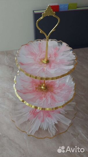 Фруктовница этажерка из эпоксидной смолы