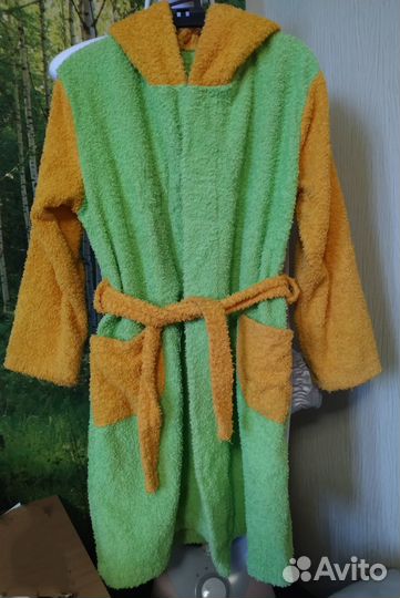 Халат махровый детский на 8-11 лет