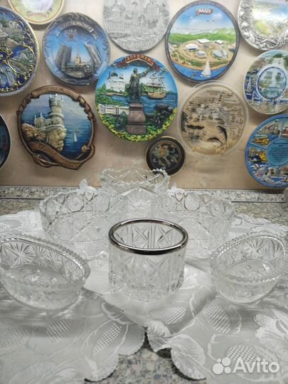 Хрустальные салатницы СССР. В отличном состоянии