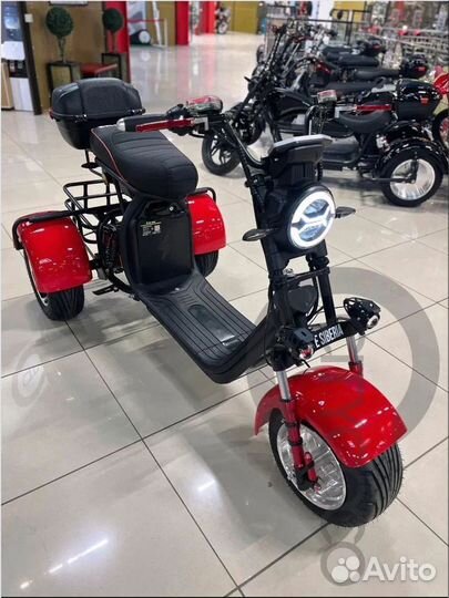 Электроскутер NEW White Siberia WS-PRO trike 3000w