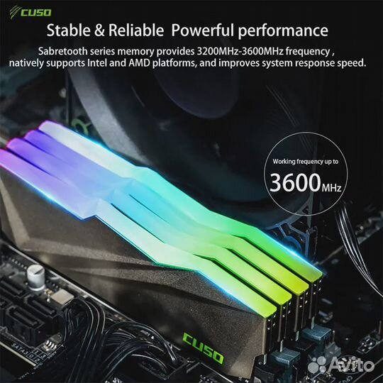 Новый DDR4 32Гб RGB Комплект 2x 16Gb