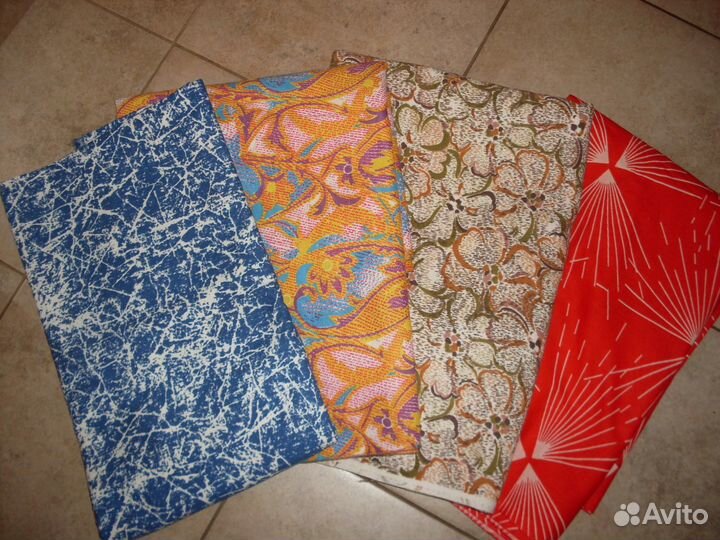 Винтаж. СССР. новые ткани. разные. отрезы