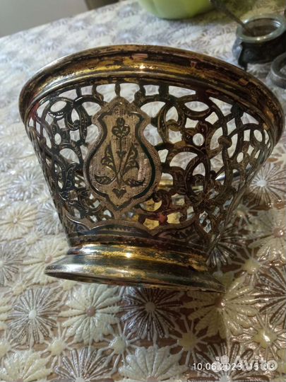 Конфетница серебро