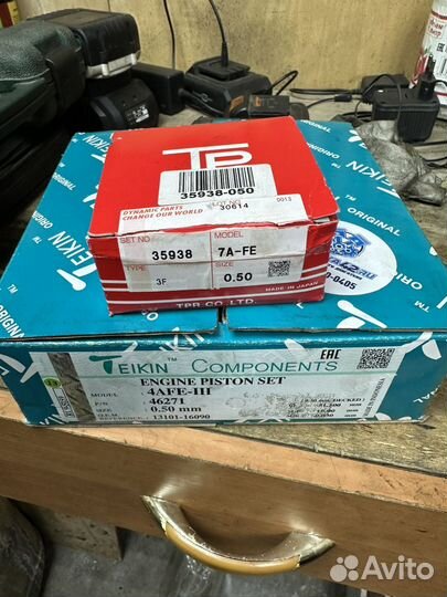 Комплект поршней 4a fe
