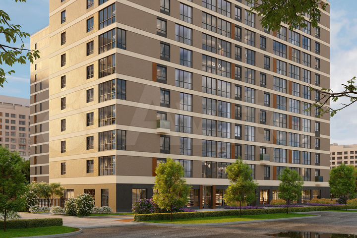 2-к. квартира, 65,5 м², 2/15 эт.