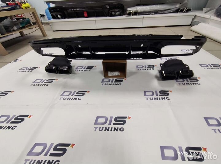 Диффузор + насадки AMG 63 Mercedes W205