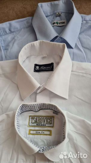 Рубашки и брюки школьные р.134-140 на мальчика