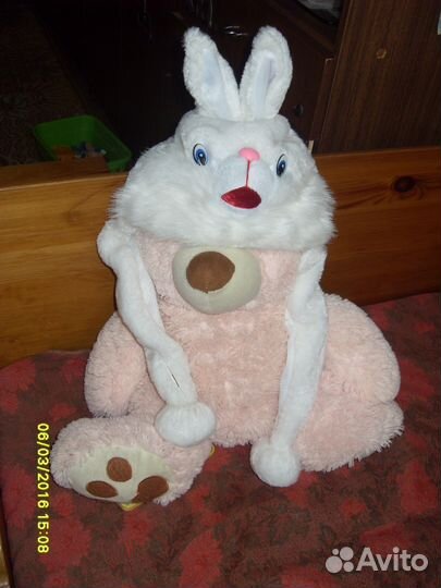 Шапка зайки