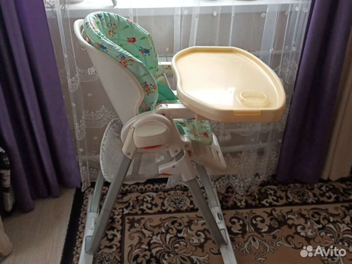 Стульчик для кормления chicco polly magic