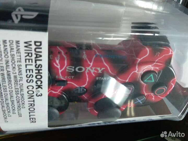 Игровой джойстик ps3 черный и цветные