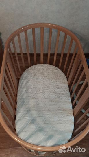 Детская кроватка трансформер круглая