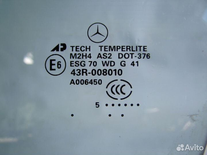 Mercedes W164 Стекло двери переднее левое 2005+