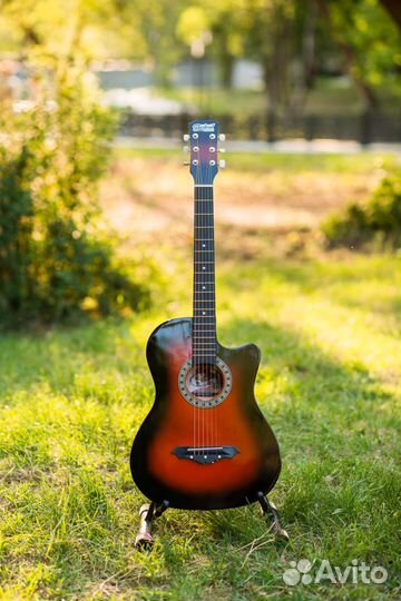 Акустическая гитара Starlord Cobain 38 крас-черн