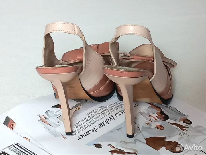 Туфли босоножки 37 38 натуральная кожа Италия