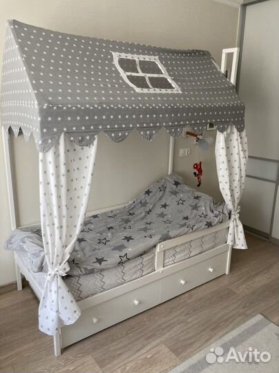 Детская кровать от 2 лет с бортиками
