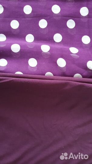 Отрез ткани вискозный трикотаж однотонный лиловый