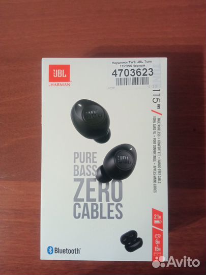 Наушники TWS JBL Tune 115TWS черный