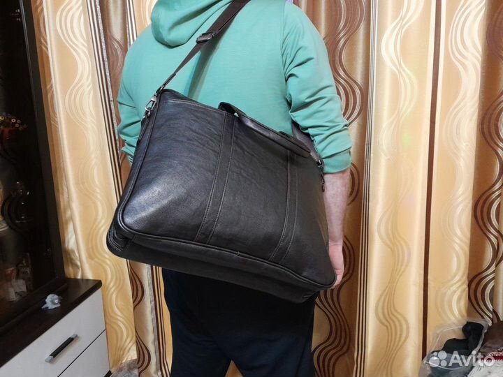 Сумка портфель мужская кожаная
