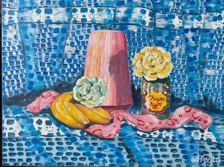 Картина акрилом на холсте