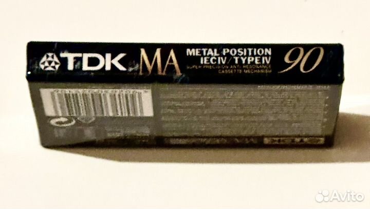 Запечатанная аудиокассета TDK MA 90 Metall