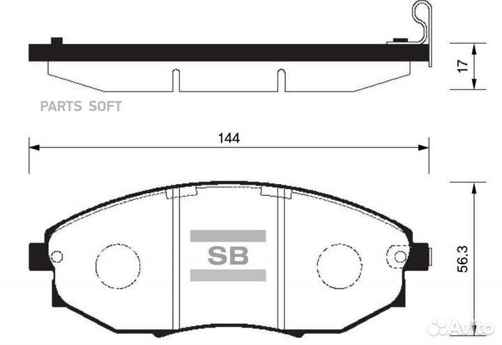 SP1193,SP1193SNS 96475027 колодки дисковые п.\ Daewoo Tosca, Chevrolet Epica 1.8/2.0/2.5 06,sangsin