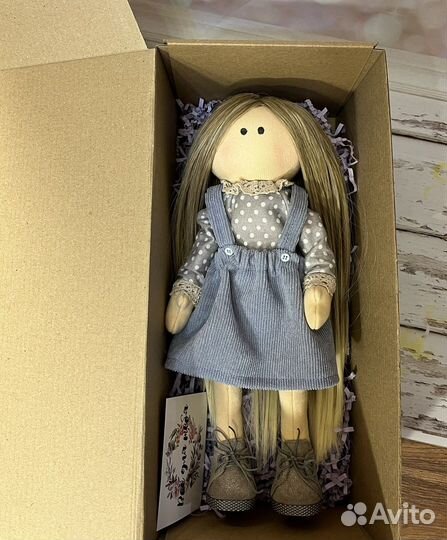 Интерьерная текстильная кукла, Тильда, подарок