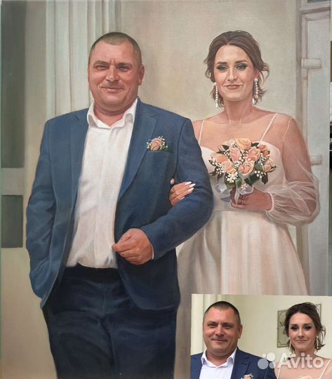 Портрет по фото маслом