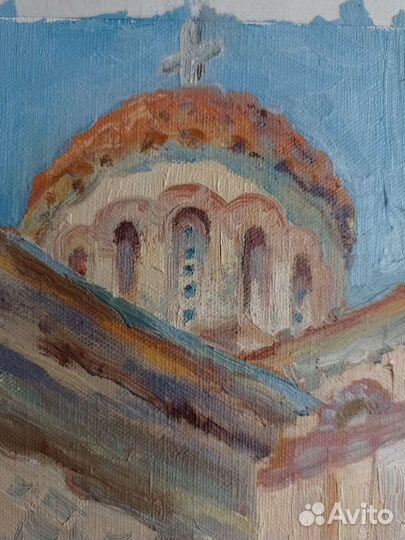 Картина маслом на холсте пейзаж Крым