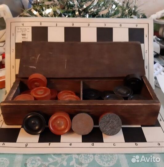 Шахматы и шашки деревянные СССР