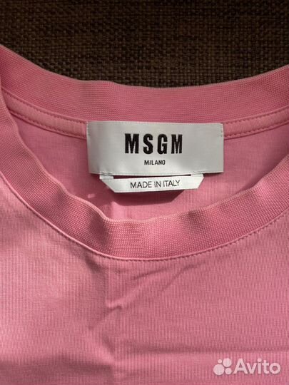 Футболка розовая Msgm L размера